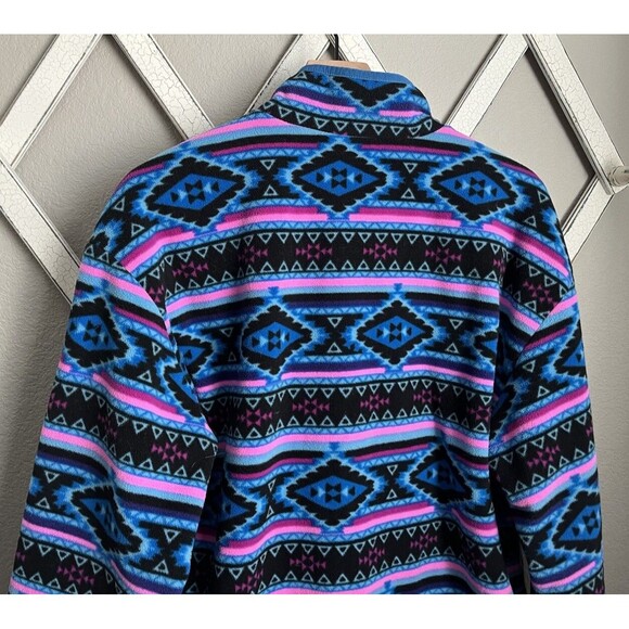 Chubbies Men’s L Reversible 1/2 Zip Fleece Jacket Southwestern/Aztec - Picture 12 of 14